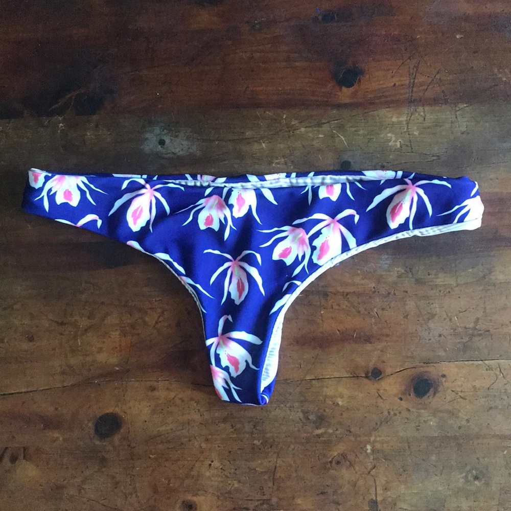 Acacia Swimwear Hookipa Bottoms Blue Island Orchid